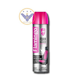 Xịt bọt tẩy vệ sinh nội thất xe ô tô đa năng Flamingo 650ml