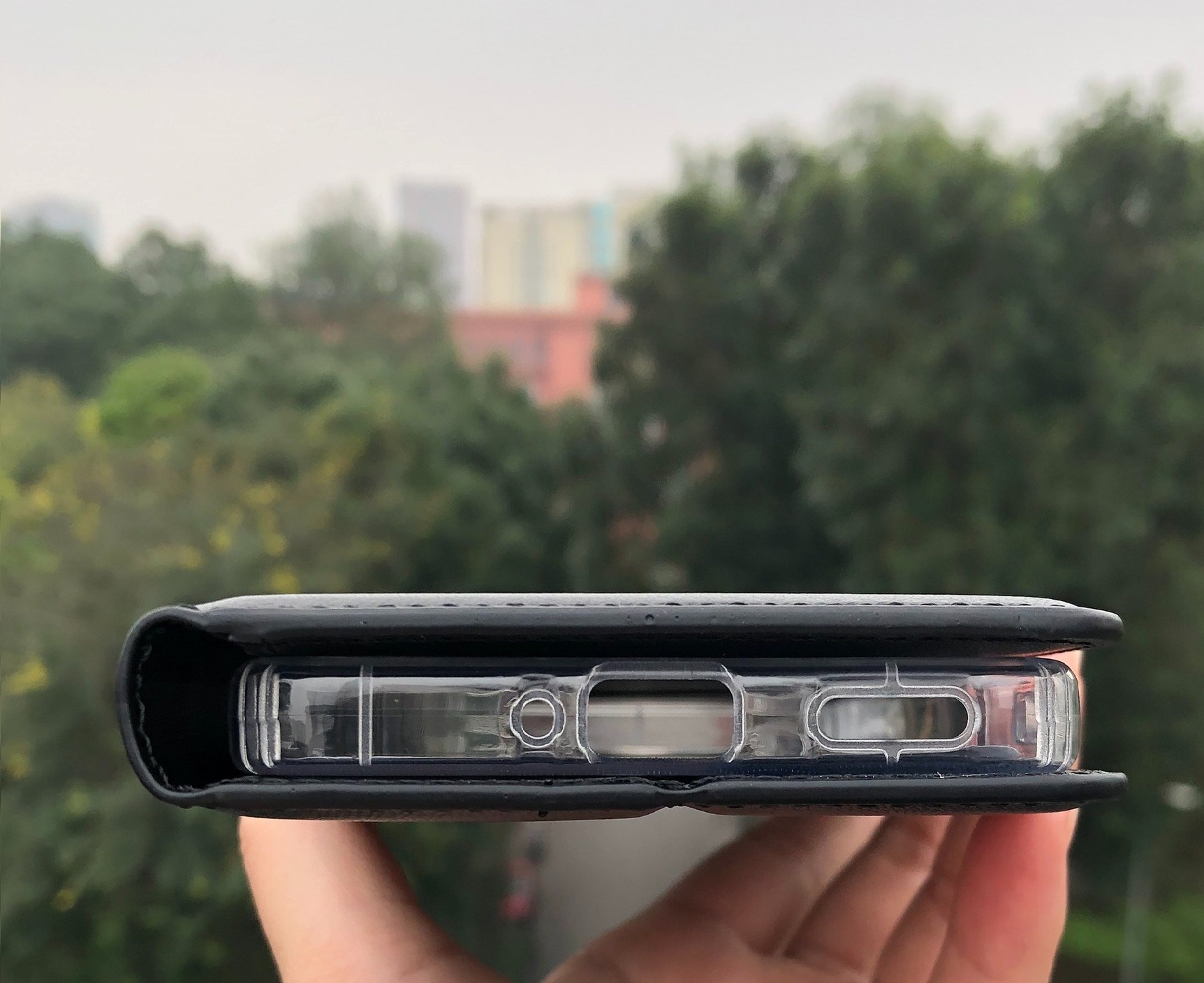 Bao da dạng ví cho OPPO Reno11 F 5G chính hãng Hanman có quai cài, có ngăn để thẻ ATM và tiền, may viền - Hàng chính hãng
