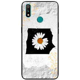 Ốp Lưng in cho Realme 3 Pro Mẫu Hoa Cúc Nền Giấy 1 - Hàng Chính Hãng