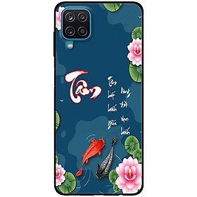 Ốp lưng cho Samsung A12 - A22 4G - Samsung F12 - M12 - Tâm Cá KOI - Hàng Chính Hãng