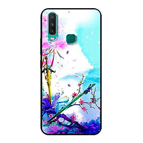 Ốp Lưng in cho Vivo Y15 Mẫu Nền Kiếm Hoa Vàng - Hàng Chính Hãng