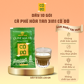 Cà phê hoà tan Cố Đô 3in1 - Dây 10 gói tiết kiệm