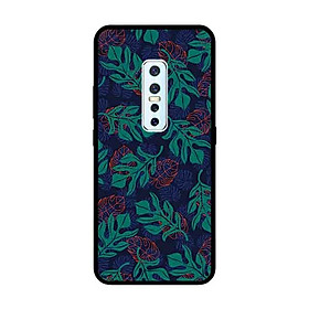 Ốp Lưng in cho Vivo V17 Pro Mẫu Hoa Văn Lá - Hàng Chính Hãng