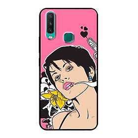 Ốp Lưng in cho Vivo Y17 Mẫu Cô Gái Tính Cách - Hàng Chính Hãng