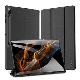 Bao da cho Samsung Galaxy Tab S10 Fe , S10 Fe Plus , S10 Plus chính hãng Dux Ducis Domo - Hàng nhập khẩu