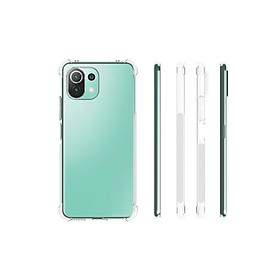 Ốp lưng dành cho Xiaomi Mi 11 Lite dẻo trong chống sốc bảo vệ camera  - Hàng nhâp khẩu