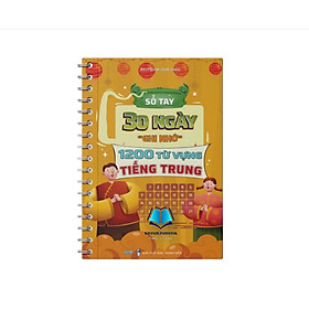 Sách - Sổ Tay 30 ngày "ghi nhớ" 1200 từ vựng tiếng Trung