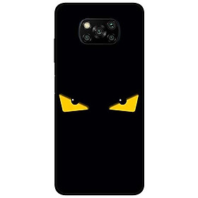 Ốp lưng dành cho Xiaomi Poco X3 mẫu Mắt Vàng Nền Đen