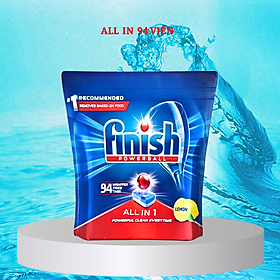 Viên rửa bát Finish All in 1 Max Túi 80 viên (tặng thêm 100 gam muối)