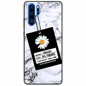 Ốp lưng in cho Huawei P30 Pro Mẫu Cúc Nền Đá