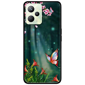 Ốp lưng dành cho Realme C35 - Realme Narzo 50A Prime mẫu Bướm Và Hoa Đỏ