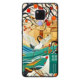 Ốp in cho Huawei Mate 20 Hai Con Hạc - Hàng chính hãng