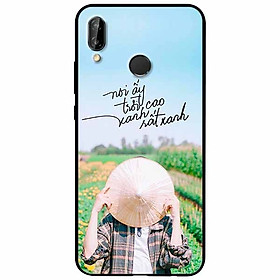 Ốp lưng in cho Huawei Nova 3e Mẫu Lấy Nón