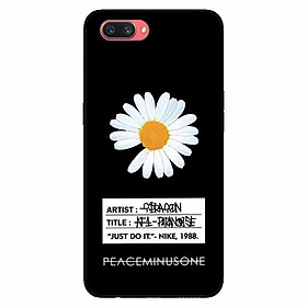 Ốp lưng in cho Oppo A3s/ A5 2018 Mẫu Cúc To Có Nhãn