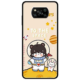 Ốp lưng dành cho Xiaomi Poco X3 mẫu Cô Gái Vũ Trụ