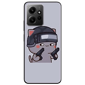 Ốp lưng cho Redmi Note 11 4G - Redmi Note 12 - Redmi Note 12 Pro - Redmi Note 12 Pro 5G - Mèo Xám Đội Nón - Hàng Chính Hãng