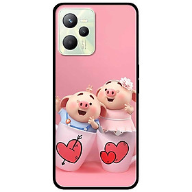 Ốp lưng dành cho Realme C35 - Realme Narzo 50A Prime mẫu Hai Chú Heo Ly Cặp