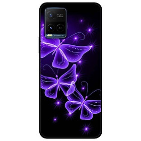 Ốp lưng dành cho Vivo Y21 - Vivo Y21s mẫu Bướm Tím