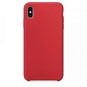 Ốp lưng silicone case cho iPhone X/ XS chống sốc chống bám bẩn có lớp nhung lót mặt trong chống trầy xước điện thoại - Hàng chính hãng 