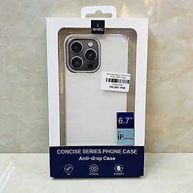 Ốp lưng cho iPhone 15 Pro Max silicon trong WiWU- hàng chính hãng