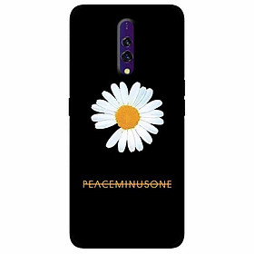 Ốp lưng in cho Realme X Mẫu Cúc To Nền Đen