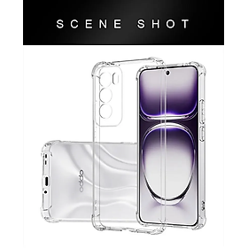 Ốp lưng dành cho OPPO Reno 12 5G, Reno 12 F 5G dẻo TPU trong suốt dày dặn chống sốc cao cấp - Hàng chính hãng