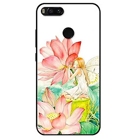 Ốp lưng in cho Xiaomi Mi A1 Mẫu Cô Gái Cầm Quạt