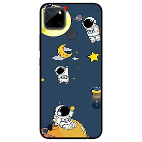 Ốp lưng dành cho Realme C21Y - Realme C25Y mẫu Hoạ Tiết Phi Hành Trăng