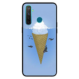Ốp Lưng in cho Realme 5 Pro / Realme Q Mẫu Kem Đại Dương - Hàng Chính Hãng