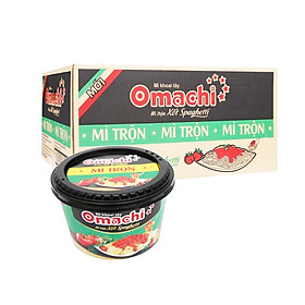 6/6 Thùng 12 hộp mì trộn Omachi xốt Spaghetti 105g