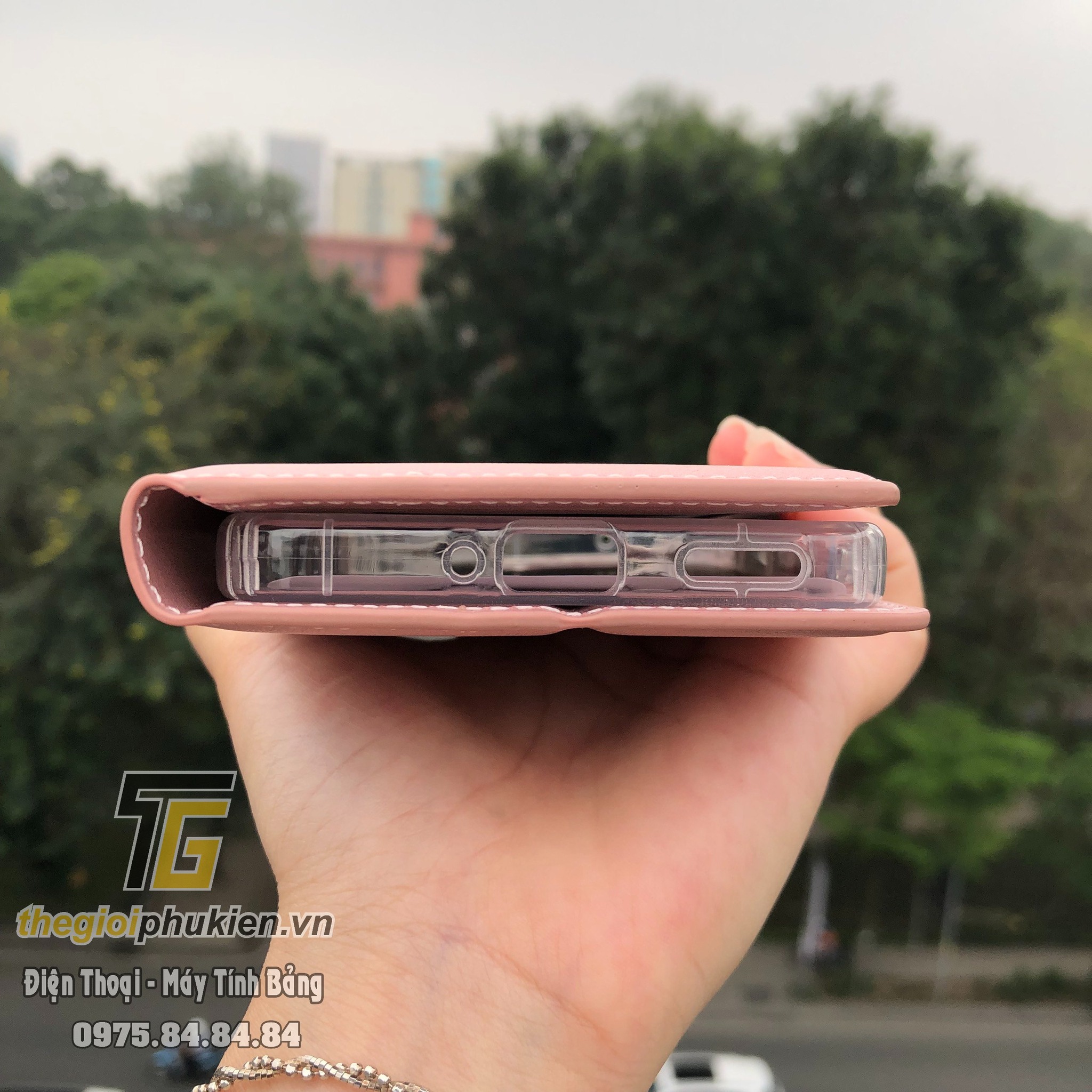 Bao da dạng ví cho OPPO Reno11 F 5G chính hãng Hanman có quai cài, có ngăn để thẻ ATM và tiền, may viền - Hàng chính hãng