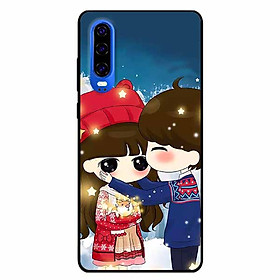 Ốp lưng dành cho Huawei P30 mẫu Cặp Đôi Áo Thổ Cẩm