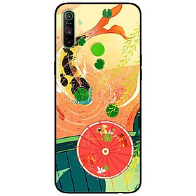 Ốp lưng dành cho Realme C3 mẫu Cá Chép Và Ô Đỏ