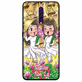 Ốp lưng in cho Oppo K3 Mẫu Đôi Bạn Áo Dài