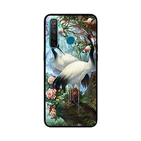 Ốp Lưng in cho Realme Q Mẫu Cặp Đôi Hạc - Hàng Chính Hãng