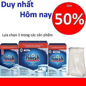 Combo Muối rửa bát Finish 4kg nhập khẩu Đức (PL) + Tặng viên Finish Nhật
