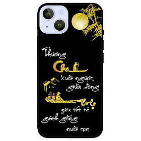 Ốp lưng dành cho Iphone 13 Mini - Iphone 13 - Iphone 13 Pro -  Iphone 13 Pro Max - Thư Pháp Cha Mẹ Trăng Vàng