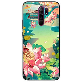 Ốp lưng dành cho Xiaomi Redmi 9 mẫu Sen Hồng