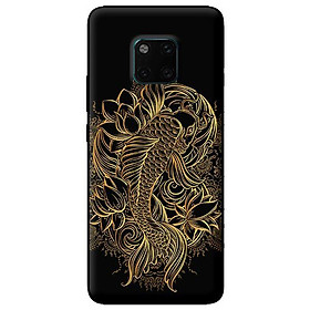 Ốp lưng in cho Huawei Mate 20 Pro mẫu Chép Vàng Trên - Hàng chính hãng