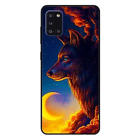 Ốp lưng dành cho Samsung A31 mẫu Sói Và Mặt Trăng