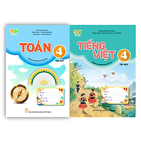 Sách - Combo 2 cuốn Toán + Tiếng việt 4 - tập 1 (Dành cho buổi học thứ hai) (Kết nối tri thức với cuộc sống)