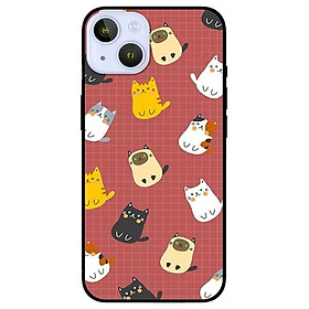 Ốp lưng dành cho Iphone 13 Mini - Iphone 13 - Iphone 13 Pro -  Iphone 13 Pro Max - Mèo Nền Nâu
