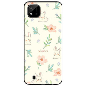 Ốp lưng cho Realme 9i - Realme 10 - C11 2021 - C65 4G - C67 - C20 - Poco X6 5G - Hoạ Tiết Thỏ Hoa Hồng - Hàng Chính Hãng