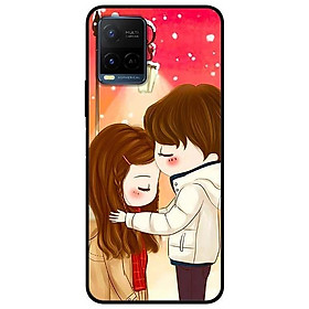 Ốp lưng dành cho Vivo Y21 - Vivo Y21s mẫu Couple Ôm Nhau