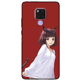 Ốp lưng in cho Huawei Mate 20 Mẫu Cún Tai To