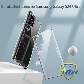 Ốp lưng cho Samsung S24 Ultra, Samsung S24 Plus, Samsung S24 hiệu Nillkin Nature TPU Pro bảo vệ camera, chống trơn, chống sốc cao cấp - Hàng chính hãng.