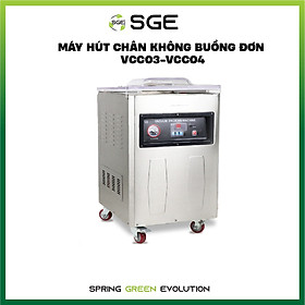 Máy hút chân không công nghiệp kiểu buồng VCC03, hàng chính hãng Thailand. Dùng cho hộ kinh doanh, doanh nghiệp hút chân không sản phẩm số lượng lớn.