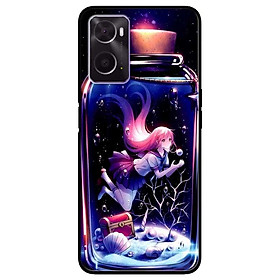 Ốp lưng dành cho Oppo A16K - Oppo A36 / A76 - Oppo Reno 7z 5G mẫu Cô Gái Nền Xanh