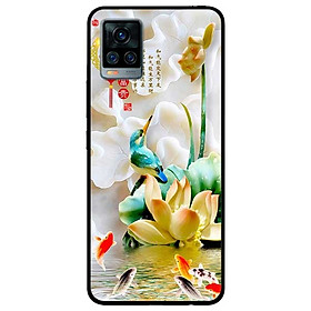 Ốp lưng dành cho Vivo V20 mẫu Chim Hoa TRắng