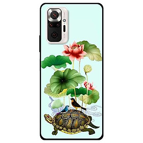 Ốp lưng dành cho Xiaomi Xiaomi Redmi Note 10 - Redmi Note 10 Pro - mẫu Sen Và Rùa
